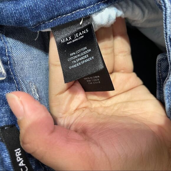 Max Jeans Women Capri Denim Size 8 Blue - Picture 8 of 15